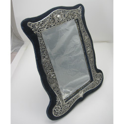 Victorian Silver Dressing Table Mirror with Cast Border (1888)