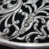 Victorian Silver Dressing Table Mirror with Cast Border