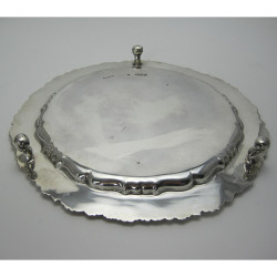 Good Quality Late Victorian Round Silver Salver