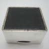 Stylish Plain Good Quality Silver Square Cigarette or Trinket Box