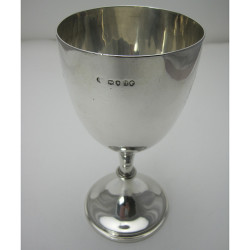 Victorian Silver Goblet with a British Army Crest (1876)