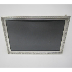 Edwardian Chester Silver Photo Frame with Egg and Dart Border