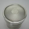 Unusual Mappin & Webb Silver Dressing Table Jar