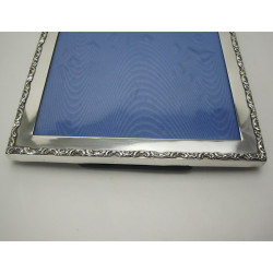 Good Quality Edwardian Silver Photo Frame with Cast Scroll Border