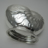Victorian Nautilus Shell Shaped Silver Plated Spoon Warmer
