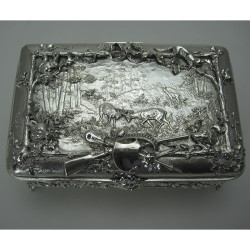 Victorian Electro Formed Large Silver Plated Jewellery Casket Box