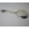 Georg Jensen Silver Tea Caddy Spoon with Acorn Pattern Style Handle