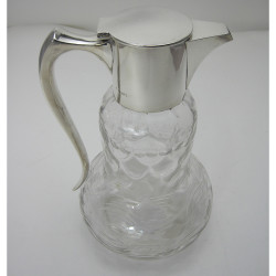 Charming James Dixon & Son Silver claret Jug with Flat Hinged Lid (1942)
