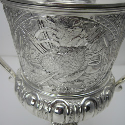 Impressive Victorian Silver plated Trophy Cup and Cover