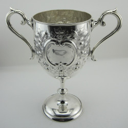 Impressive Large Victorian Silver Plated Trophy Cup (c.1885)