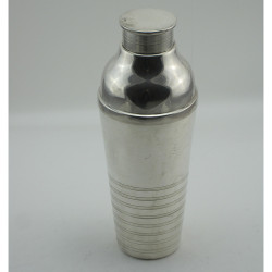 Continental Art Deco Style Silver Plated Cocktail Shaker (c.1940)