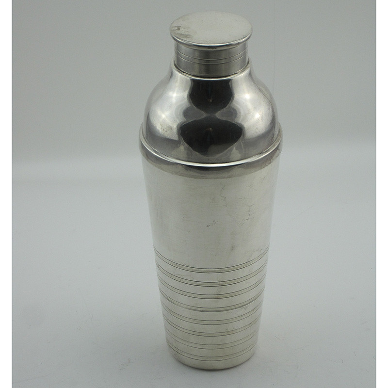 Continental Art Deco Style Silver Plated Cocktail Shaker (c.1940)
