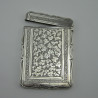 Rectangular Victorian Silver Visiting Card Case