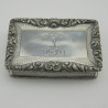 Superb Quality Nathaniel Mills Silver Table Snuff Box (1829)
