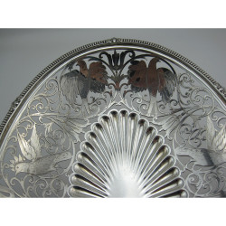 Beautiful Victorian Silver Plated Oval Basket