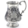 Antique Victorian Baluster Shape Silver Christening Mug (c.1860)