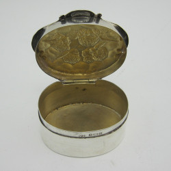 Good Quality Reynolds Angel Silver Jewellery or Trinket Box