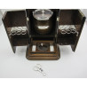 Unusual Victorian Oak and Silver Plated Cigar or Tobacco Locking Box