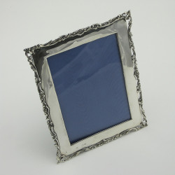 Good Quality Late Victorian Rectangular Silver Photo Frame (1901)