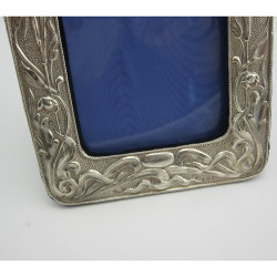 Beautiful Art Nouveau Style Silver Photo Frame