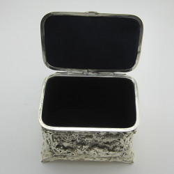 Decorative Rectangular Electro Formed Jewellery or Trinket Box