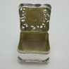 Charming Good Quality Edwardian Silver Pot Pourri or Jewellery Box