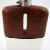 Sterling Silver and Crocodile Leather Hip Flask