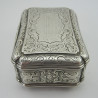 Victorian Sterling Silver Table Snuff Box