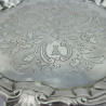 Good Quality George II Sterling Silver Shaped Circular Salver
