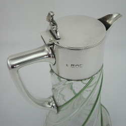 Victorian Sterling Silver Claret Jug with Plain Mount