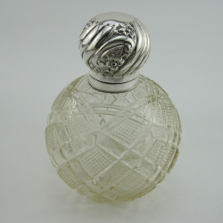 Impressive Large Edwardian Silver Perfume Bottle (1901)