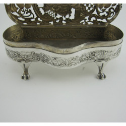 Charming Edwardian Silver Potpourri or Jewellery Box