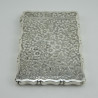 Pretty Edwardian Silver Card Case
