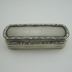 Good Quality William IV Silver Snuff Box (1834)