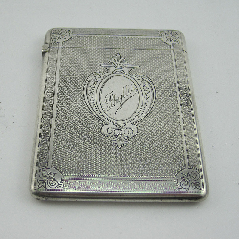 Very Good Quality George Unite Silver Visiting Card Case (1891)