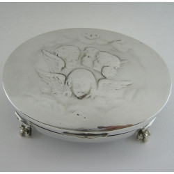Charming Reynolds Angel Style Edwardian Silver Jewellery Box