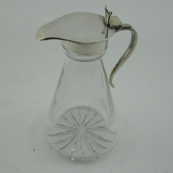 Garrard & Co Silver and Clear Glass Whiskey Noggin or Tot (1957)