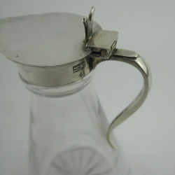 Garrard & Co Silver and Clear Glass Whiskey Noggin or Tot