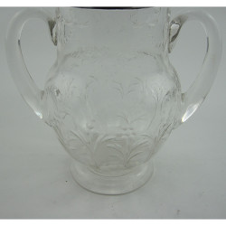 Silver and Crystal Cut Glass Vase by John Grinsell & Son