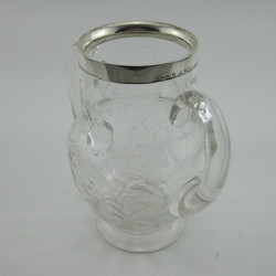 Silver and Crystal Cut Glass Vase by John Grinsell & Son