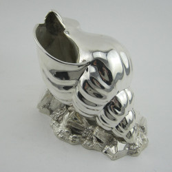 Novelty Victorian Silver Plated Conch Shell Spoon Warmer