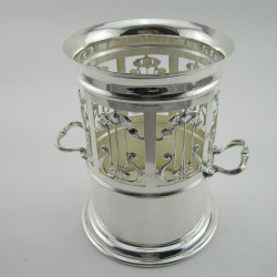 Stylish Art Nouveau Silver Plated Soda or Bottle Stand (c.1920)