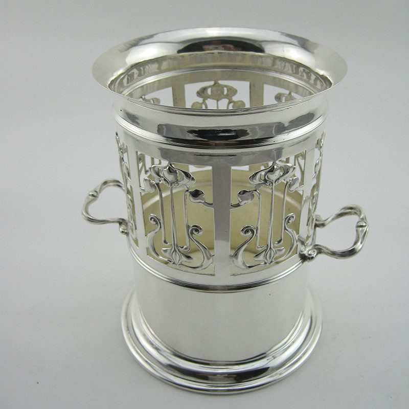 Stylish Art Nouveau Silver Plated Soda or Bottle Stand (c.1920)
