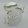 Very Nice Quality Victorian Silver Plated and Cut Glass Biscuit Box