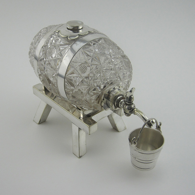 Edwardian Mappin & Webb Good Quality Whiskey or Spirit Barrel Edwardian Mappin & Webb Good Quality Whiskey or Spirit Barrel