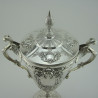 Impressive Large Victorian Silver Plated Lidded Trophy Cup