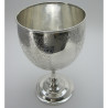 Decorative Large Victorian Silver Plated Goblet or Trophy Cup