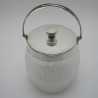 Unusual Design Glass and Silver Plated Barrel by Hukin & Heath (c.1895)