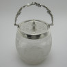 Decorative and Good Quality Victorian Glass and Silver Plated Barrel (c.1895)
