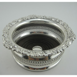 Pair of Edwardian High Silver Plated Coasters